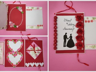 Anniversary Card for Parents.Husband,DIY Handmade Greeting Cards for Anniversary,3D Pop Up Love Card