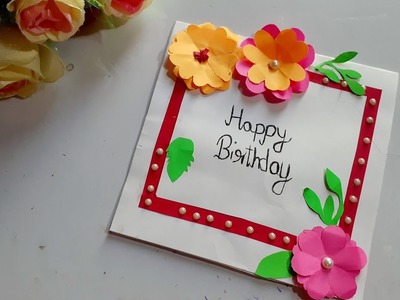 Beautiful handmade birthday card idea for best friend.DIY birthday card ideas for best friend