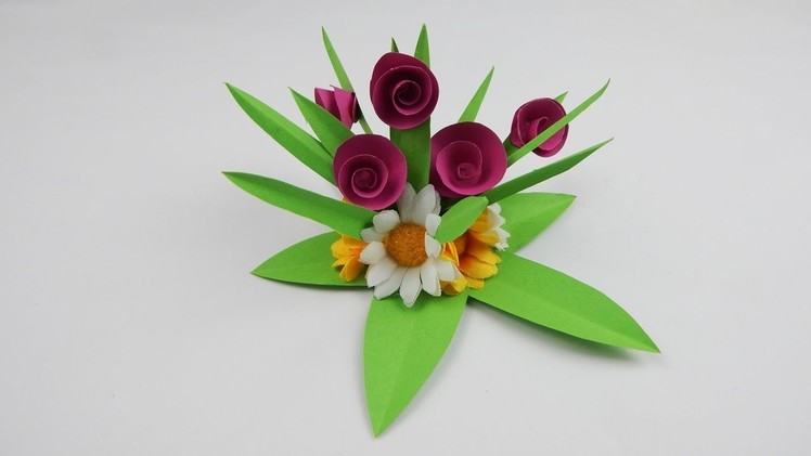 Decoration flower DIY papercaft Dekoration Blume