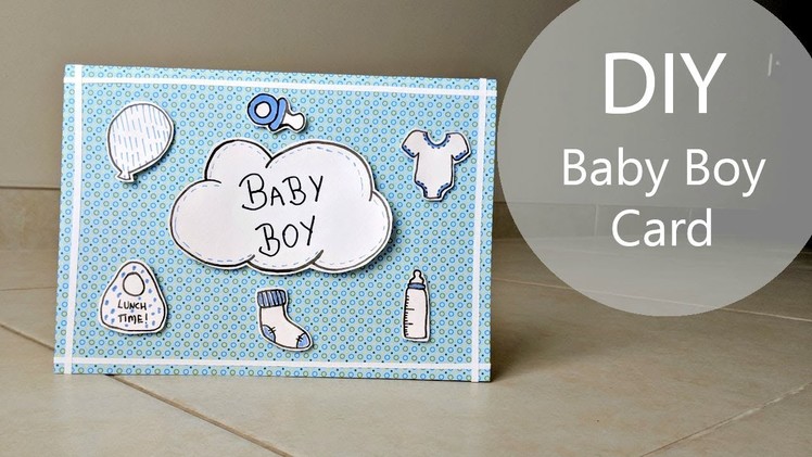 DIY Baby Boy Card | with Free Printable