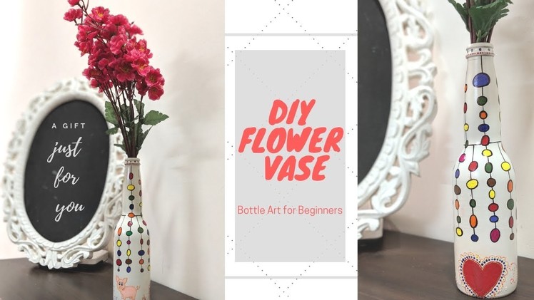DIY Bottle Art Vase for Kids & Beginners - Quick & Easy