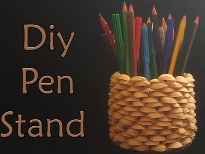 Diy Pista Shell Crafts. Pen Stand Diy. Best Out Of Waste ||