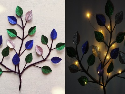 DIY wall decorate with waste material. easy n simple wall decor