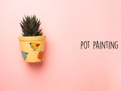 Easy DIY Pot Painting |  Terracotta Painting