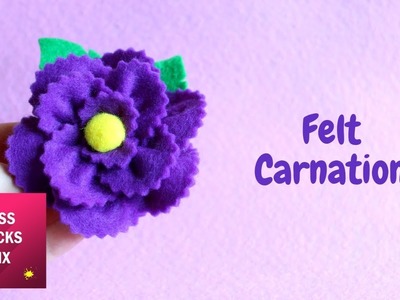 Easy Purple Felt Flower DIY Tutorial | Spring Crafts.