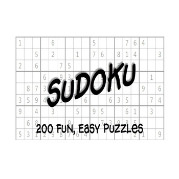 Easy Sudoku Puzzles 200 Worksheets Printable PDF Instant Download