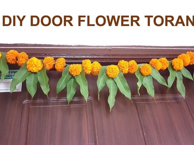 Festive flower decoration ideas for home ||Toran bandhanwar || DIY || Unique and Easy Flower Toran