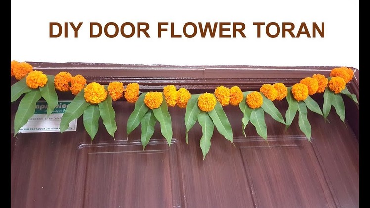 Festive flower decoration ideas for home ||Toran bandhanwar || DIY || Unique and Easy Flower Toran