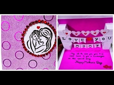 Handmade Mother 's Day Pop-up Card. DIY Mother's Day Pop-upCard
