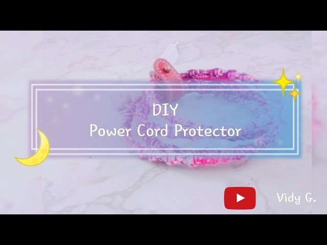 Power Cord Protector | DIY | Vidy G.