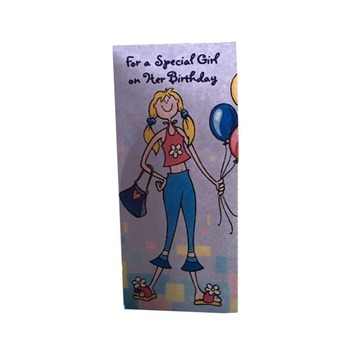 Special Girl Birthday Money Gift Card Template PDF