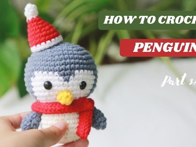 #263 | How to crochet christmas amigurumi | AMIGURUMI PENGUIN (P3.3) | Free pattern | AmiguWorld