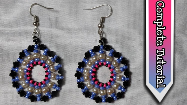 Beads earrings tutorial