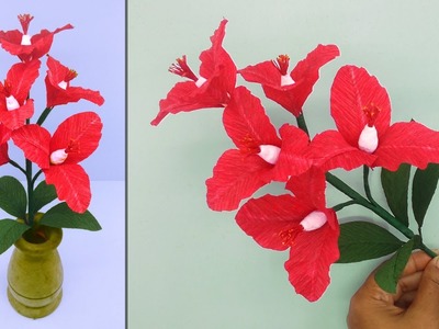Best Beautiful Paper Flower Making | DIY Paper Crafts | Home Decor Ideas | Paper Flowers