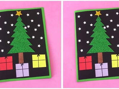 Chirstmas Card Making. How to Make Christmas Card. Christmas Greeting Card Handmade. Christmas DIY