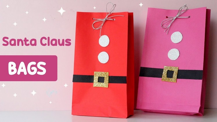 Christmas gift bag - How to make a paper bag