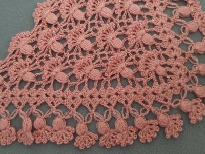 How to Crochet Triangle Shawl - Easy Crochet Knit Shawl Pattern For Beginners - Crochet Shawl