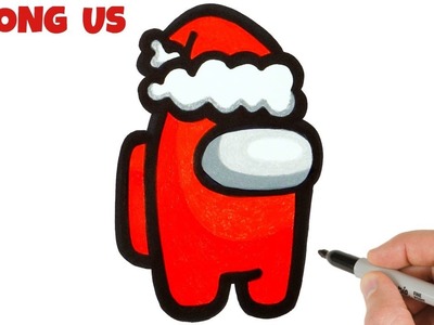 How to Draw Santa Claus Among Us | Drawing Tutorial