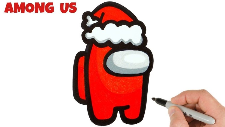 How to Draw Santa Claus Among Us | Drawing Tutorial