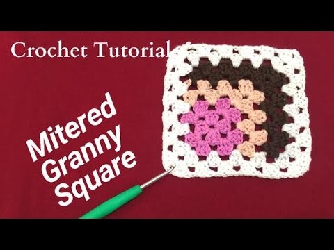 How To Make a MITERED GRANNY SQUARE |Crochet Granny Square #howtocrochet #kejucrochetdesign