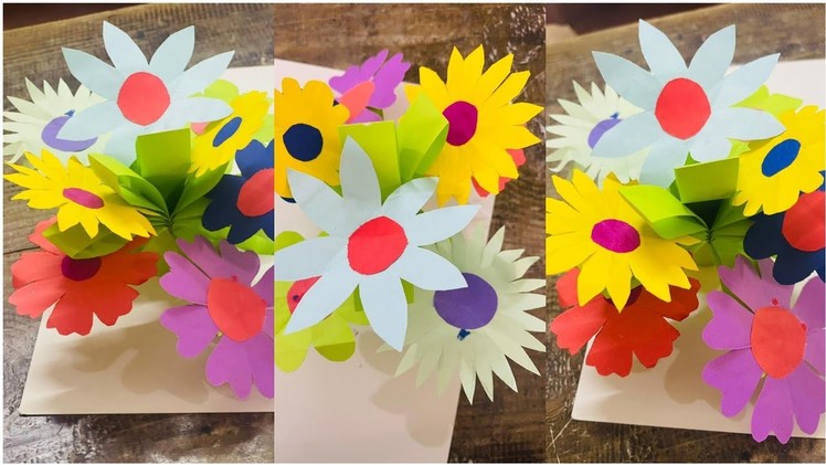 #How to make paper vase#easy paper vase with flowers#paper crafts#easy vase#table decoration ideas