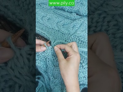 Knitting tutorials - how to knit a sweater | easy knitting tutorial #Shorts