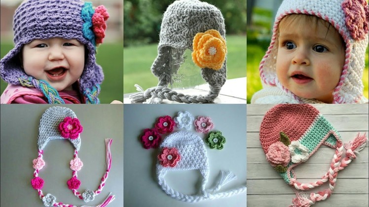 Most demanding winter's crochet baby Hat. earflap crochet hat. cap for kids