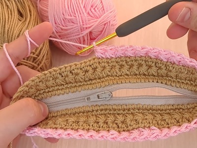 Super Easy Crochet Purse Bag With Zipper-Step by Step DIY????Christmas Gift For Your Loved Ones Tığ İşi