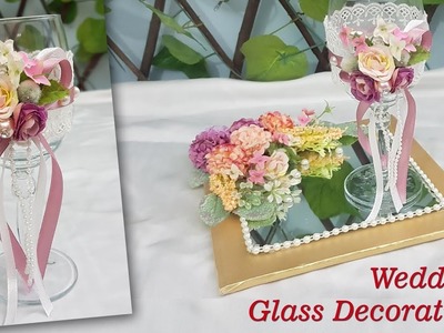 Wedding Glass and Tray Decoration Idea | DIY Wedding Glass | Doodh Pilai Glass for Groom
