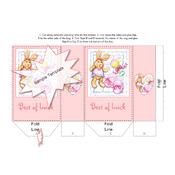Best of Luck New Baby Gift Bag Template Paper Craft PDF Download