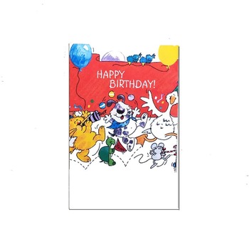 Birthday Animals Gift Bag Paper Craft Template PDF Instant Download