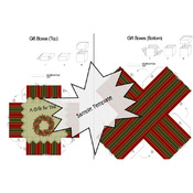 Gift for You Christmas Paper Craft Gift Box Template