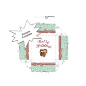 Christmas Hug Paper Craft Gift Box Template PDF Instant Download