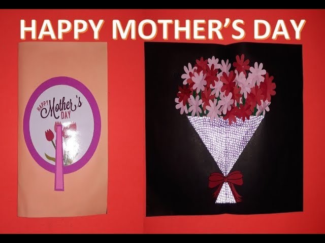 DIY MOTHER'S DAY GIFT IDEA + ROTATING MAGIC CARD + FLOWER POP-UP BOUQUET