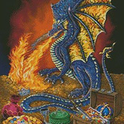 CRAFTS Dragon's Treasure Cross Stitch Pattern***LOOK***Buyers Can Download Your Pattern As Soon As They Complete The Purchase