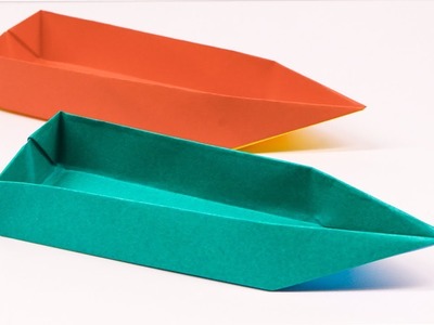Easy origami paper boat - Cute origami