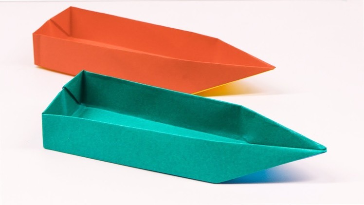 Easy origami paper boat - Cute origami