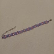 Handmade Purple Blue Pink Bracelet