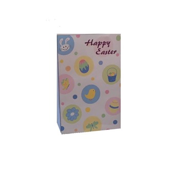 Happy Easter Wishes Pastel Colors Gift Bag Template