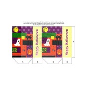 Halloween Friends Printable Gift Bag Template PDF Instant Download