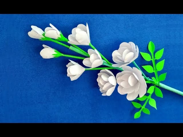 How to make beautiful flower with paper step by step