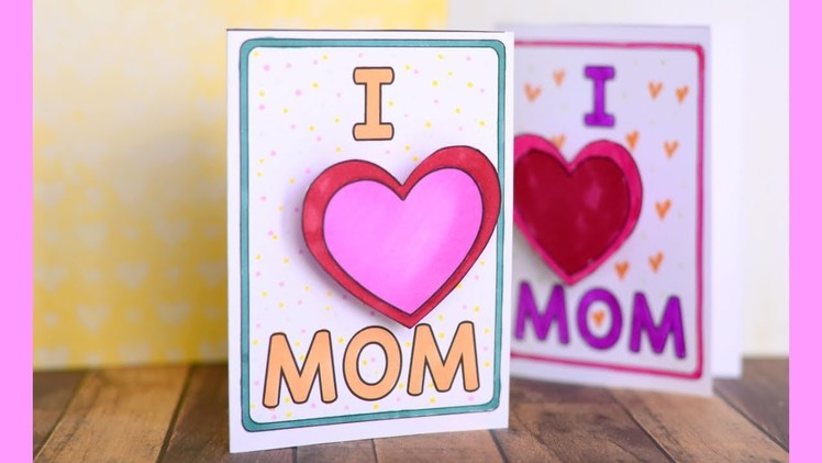 Mothers Day Card - easy paper crafts for kids