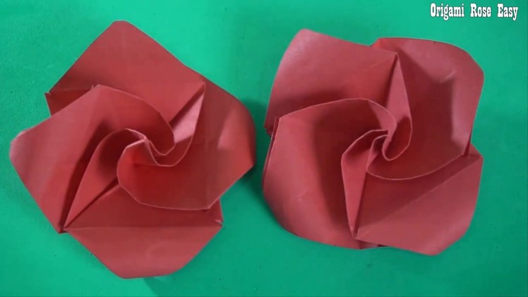 Origami Rose Easy Paper Craft For Kids |  Easy Paper Crafts
