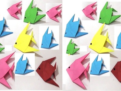 Paper fish making | Paper Fish Cutting | Paper Fish Origami