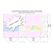 Pastel Pink Baby Gift Bag Template Paper Craft PDF Download