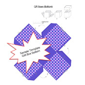 Purple Pattern Gift Box Template Paper Craft PDF