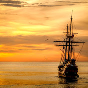 Sailing Into The Sunset Cross Stitch Pattern