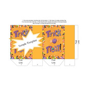 Trick or Treat Halloween Gift Bag Template