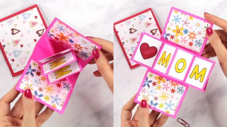 Twist and Pop Mothers Day Card - paper crafts for kids
