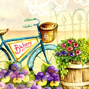 Bakery Bicycle Cross Stitch Pattern
